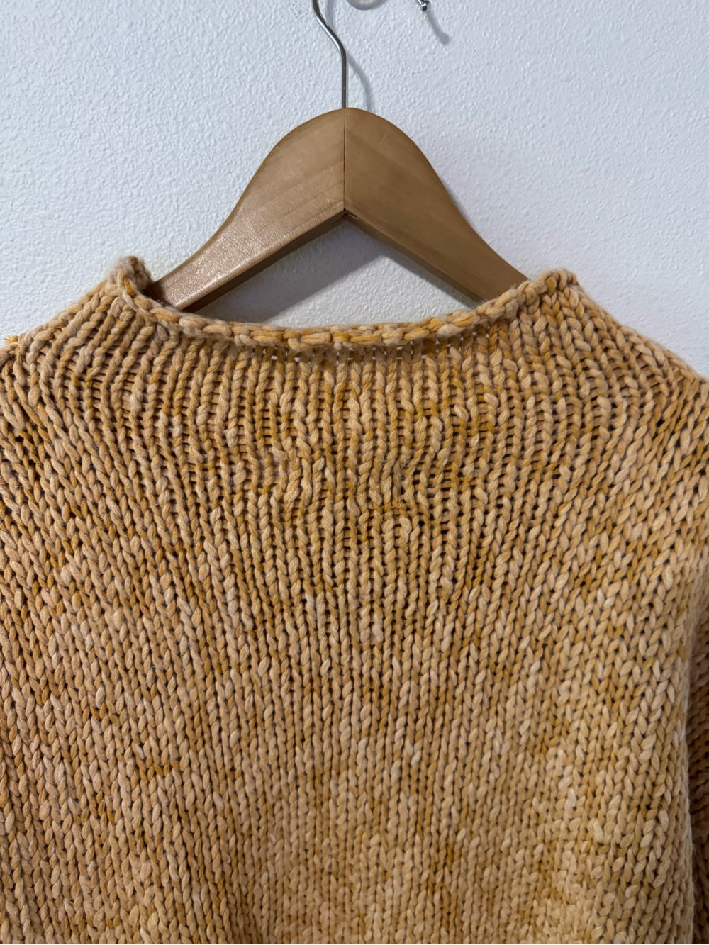 Free People Opal Roll Neck Sweater Sweet Potato Orange Relaxed Boxy NWT-Medium - Picture 7 of 12